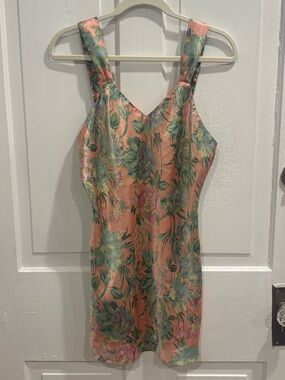 VTG 80s Pink Satin Slip